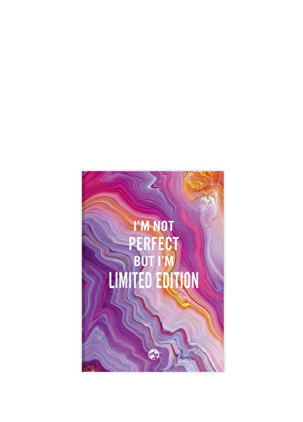 Limited Edition Metalik Mor Çizgisiz Not Defteri