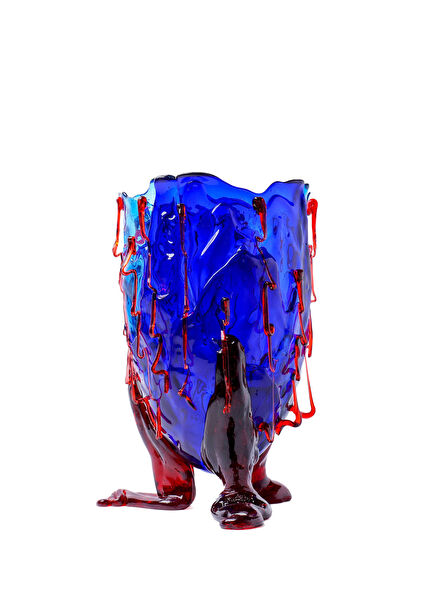 Clear Special Multicolor Blue Small Vase