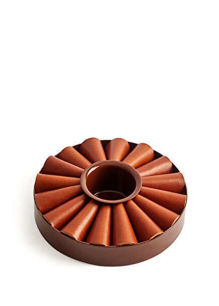 Bellis Brown Leather Jewelry Organizer