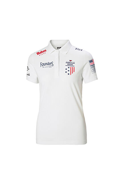 W Crew Tech Siyah Kadın Polo T-shirt