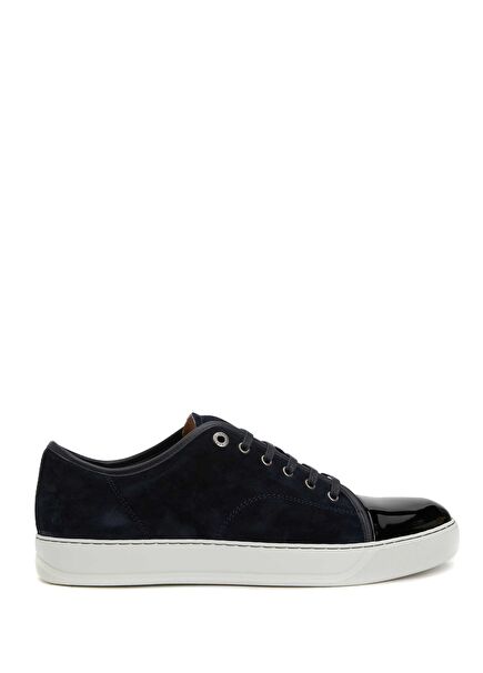 DBB1 Navy Blue Men's Leather Sneakers