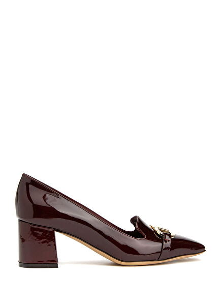 Burgundy Leather Pump