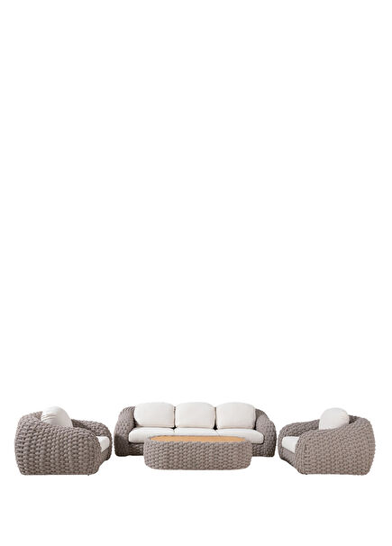 Limmat Grey Rattan Garden Seating Set