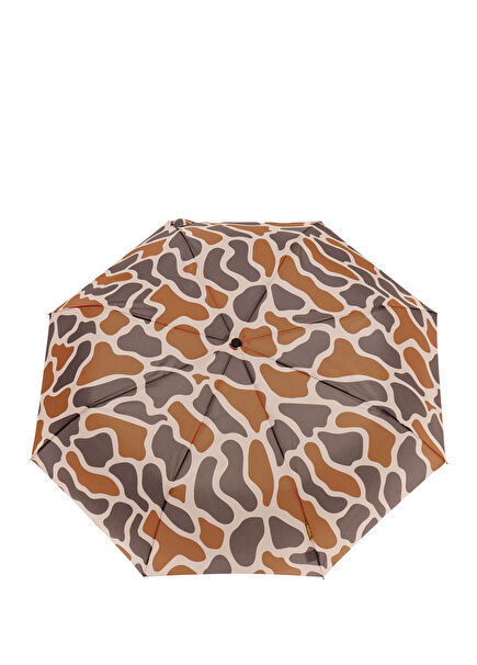 Original The Daily Beige Ripples Otomatik Şemsiye