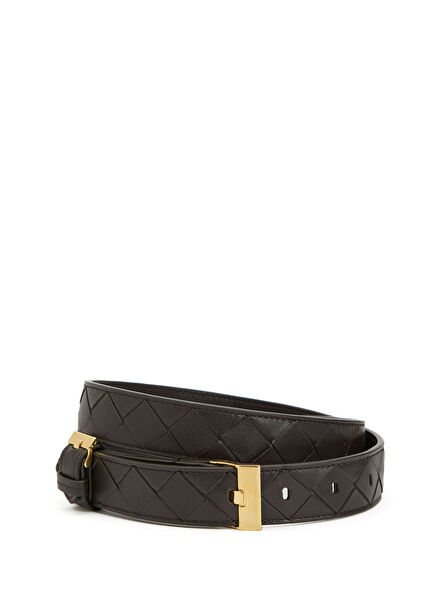 Kahverengi Kadın Deri Kemer