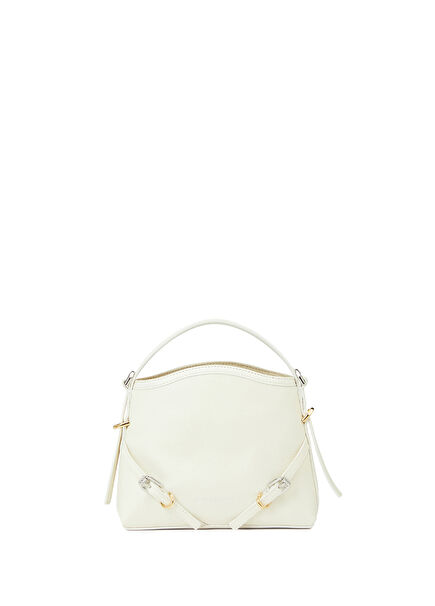 Voyou Nano White Women's Leather Bag