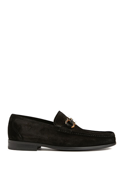 Black Men's Leather Loafer