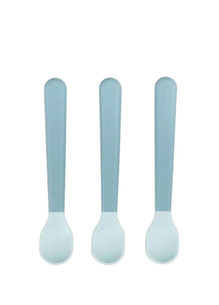 Foodie Blue Unisex Kids 3-Piece Food Spoon Set