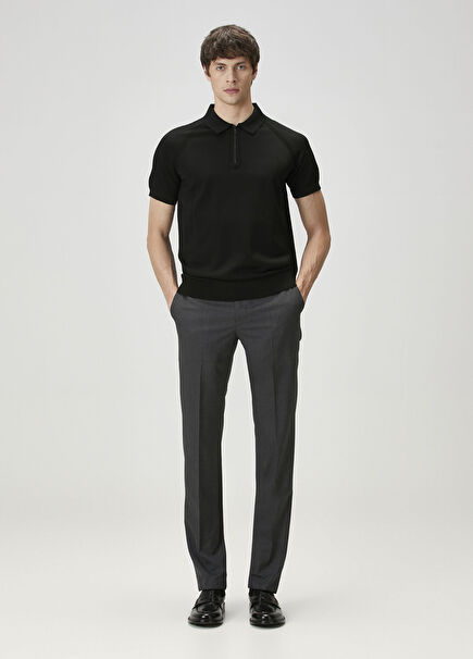 Anthracite Wool Trousers