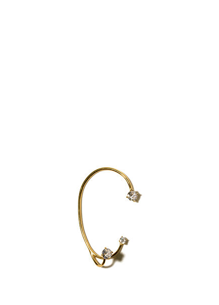 Gold Kadın Altın Kaplama Küpe