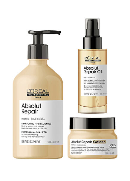 Paris Serie Expert Absolut Repair Yıpranmış Saçlar için Onarıcı Set