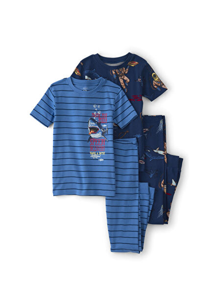 Printed Multicolor Boys' Pajama Set
