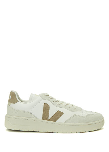 V-90 O.T Bej Beyaz Erkek Deri Sneaker