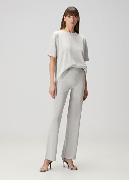 Light Grey Glitter Pants