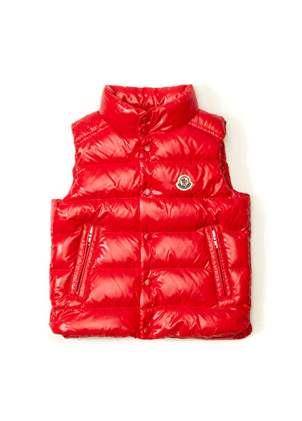 Kırmızı Kapitoneli Erkek Çocuk Puff Yelek