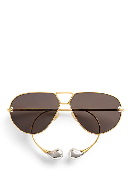 BV1437S Grey Gold Women's Sunglasses