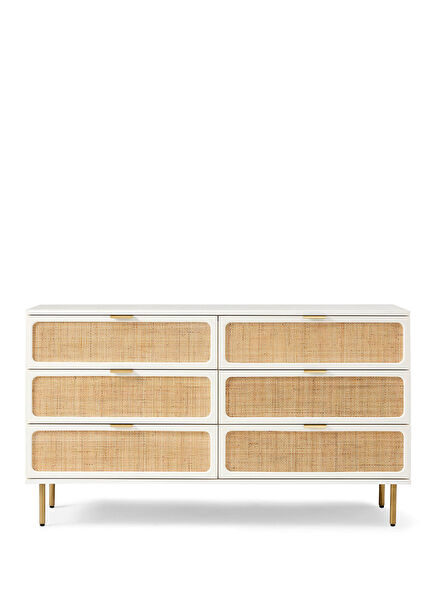 Noras Embroidered Wooden Dresser