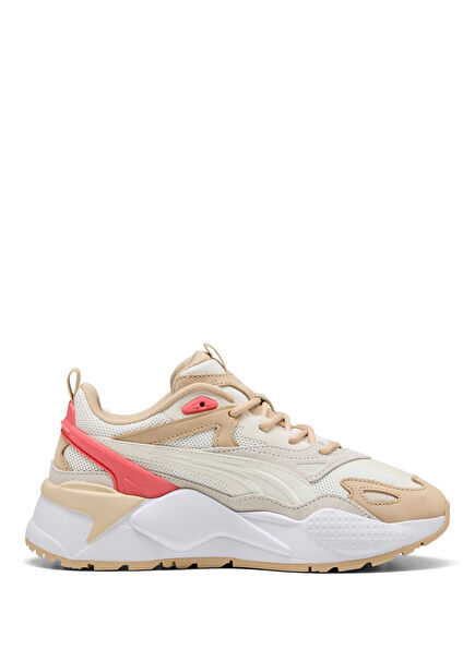 RS-X Effect PRM Warm White Light Sand Nubuck Suede Unisex Sneakers