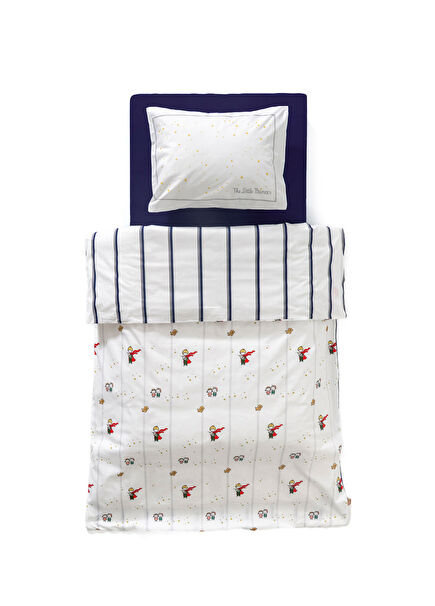 Little Prince Patterned 100% Cotton Baby Kids Duvet Cover Set 100 x 150 cm