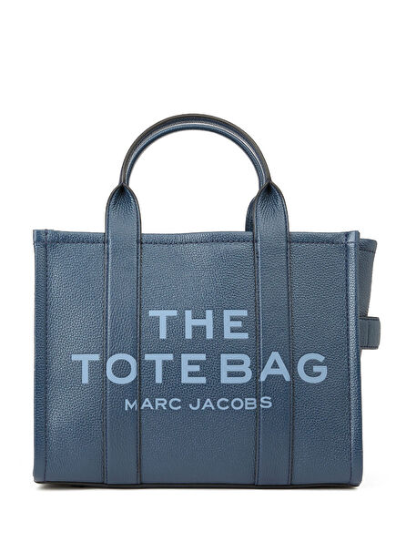 The Medium Tote Lacivert Kadın Deri Çanta