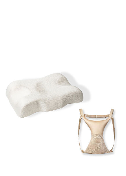 White Beauty Pillow and Chest Pillow