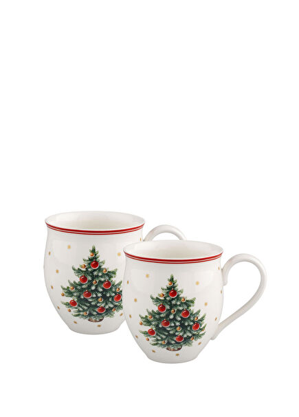 Toy's Delight Porcelain Christmas Mug Set of 2