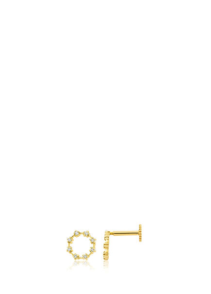 Hoop 18 Carat Women's Diamond Piercing