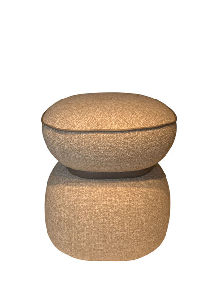 Barrel Grey Beige Puff