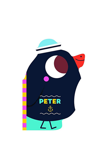 My Bath Friend: Peter the Penguin Çocuk Yabancı Dil Kitabı