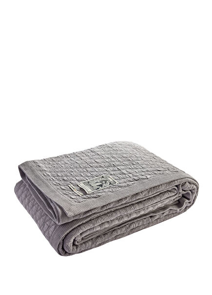 Maison Freya Grey Double Bedspread 260 x 270 cm