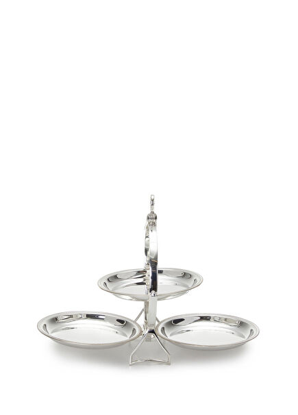3-Tier Silver-Plated Stand