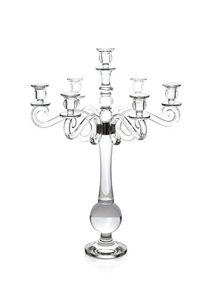 Santa Rosa Glass 7-Arm Candlestick 60 cm