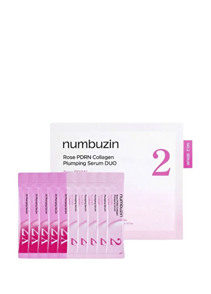 No.2 Rose PDRN Collagen Plumping Serum Duo 10x PDRN ve Kolajenli Cilt Serumu 12 ml