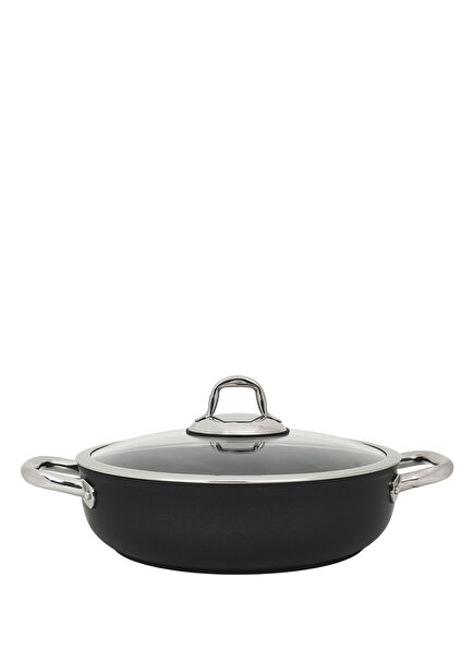 MST2828ST24BK Master Titanium Black Shallow Pot 24 cm