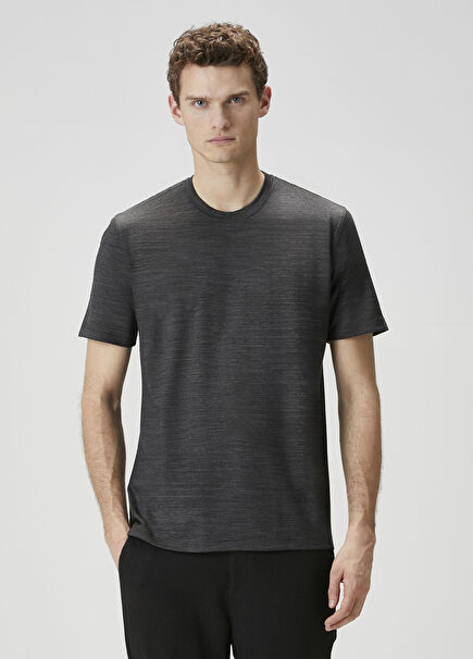 Koyu Gri Yün T-shirt