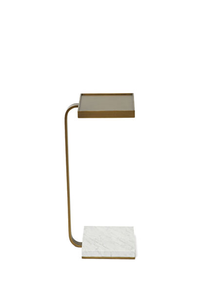 Ren Beyaz Mermer Sehpa