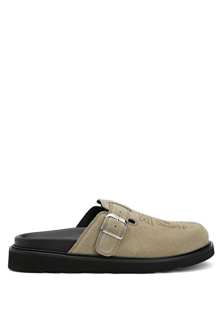 Matto Beige Men's Leather Slippers