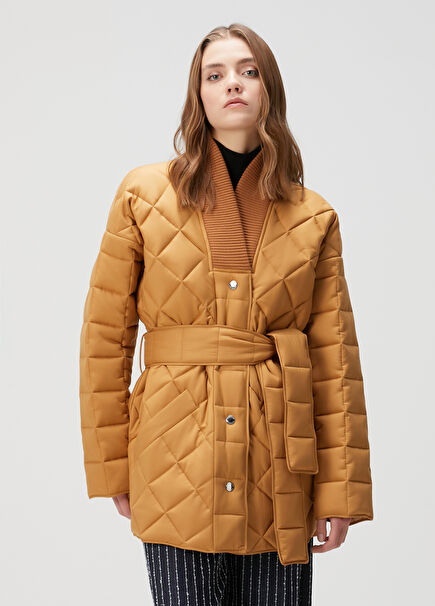 Caramel Quilted Jacket
