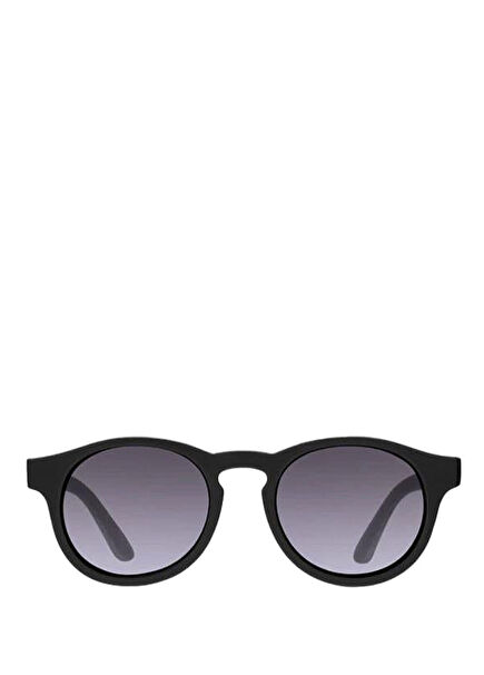 Smoke Jet Black Keyhole Kids Sunglasses with Polarized Lenses
