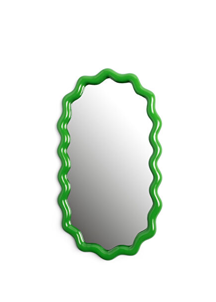Green Zigzag Pattern Mirror 50 x 28 cm