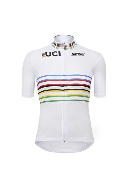 UCI Master Beyaz Kısa Kollu Unisex Bisiklet Forması