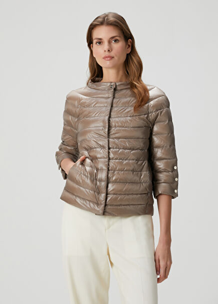Taupe Puffer Jacket
