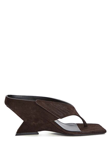 Cheope Dark Brown Women's Suede Slippers