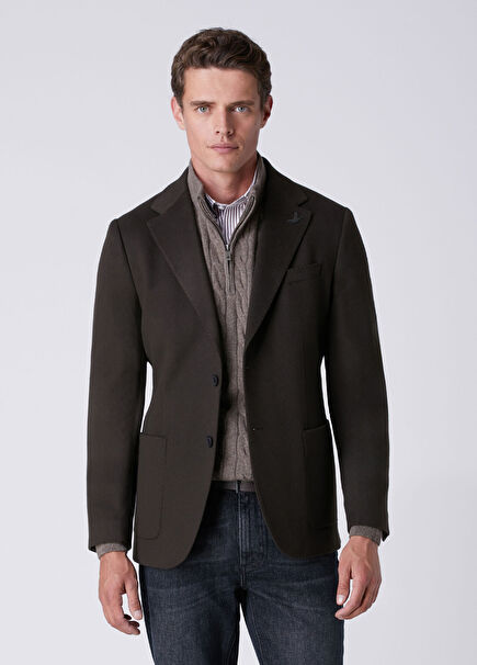 Brown Italian Cashmere Jacket
