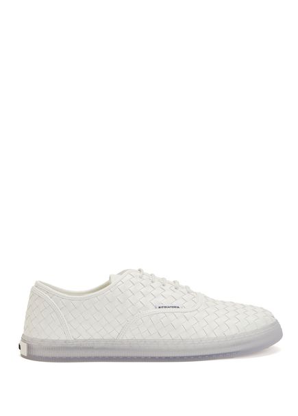 Serena Beyaz Örgülü Erkek Deri Sneaker
