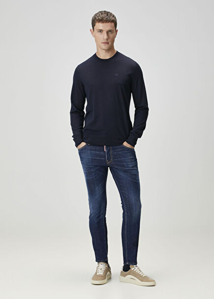 Skater Koyu Lacivert Jean Pantolon