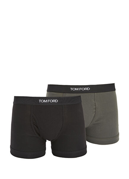Khaki Black 2-Pack Boxer Set