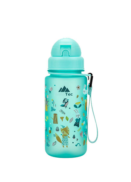 Light Blue Tritan Children's Drinker & Flask with Straw 400 ml