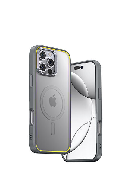 The Future iPhone 16 Pro Magsafe Uyumlu Natural Titanium Telefon Kılıfı