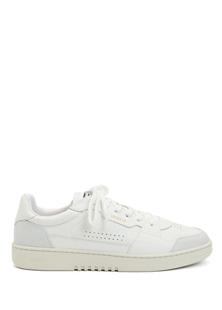 White Mens Leather Sneakers